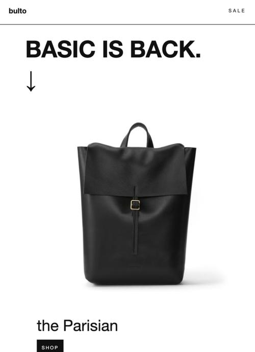 An email template with a photo and link to advertise a popular product.